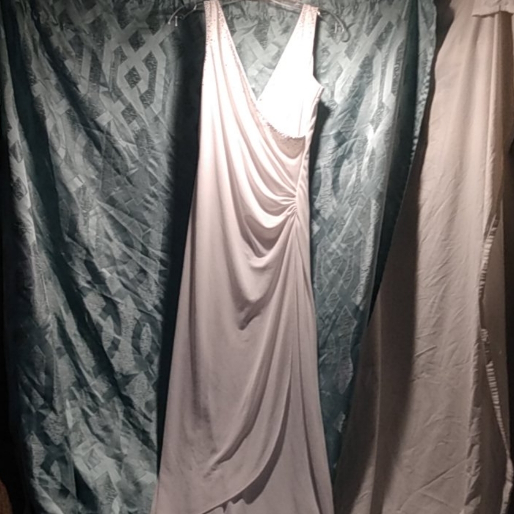 White evening dress